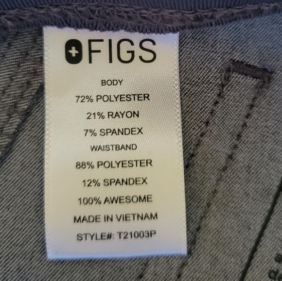 Women's Figs Livingston Scrub Pants Graphite Gray Size Small - Picture 11 of 13
